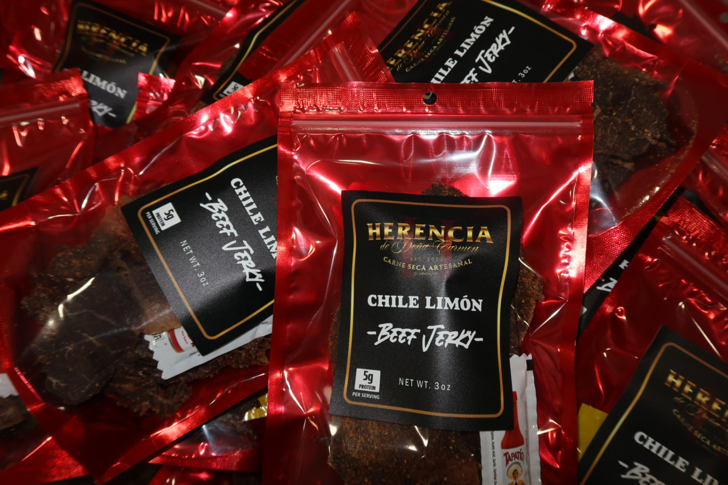 Chile Limón Beef Jerky (Very Spicy)(Carne Seca) 3oz
