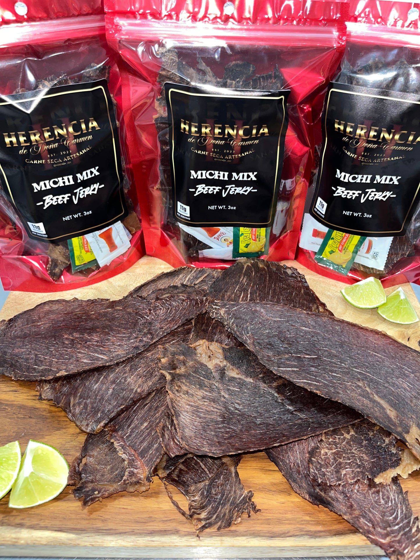 Michi Mix Beef Jerky (Carne Seca) 3oz