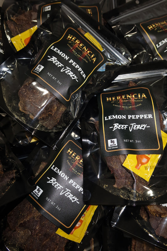 Lemon Pepper Beef Jerky (Carne Seca) 3oz