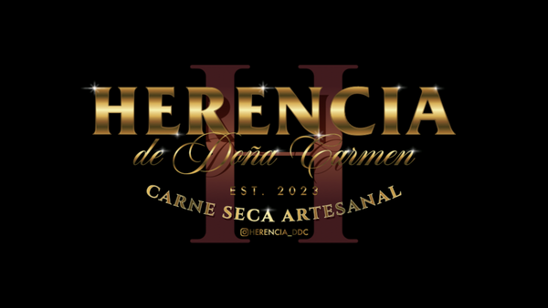 Logo of 'Herencia de Doña Teresa' on a black background
